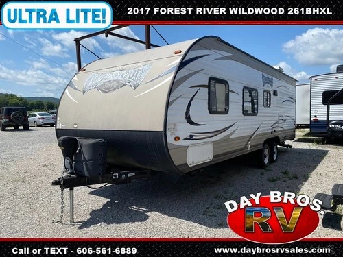 17 Forest River Wildwood 261BHXL Travel Trailer Towable RV Camper Bunks Sleeps 9