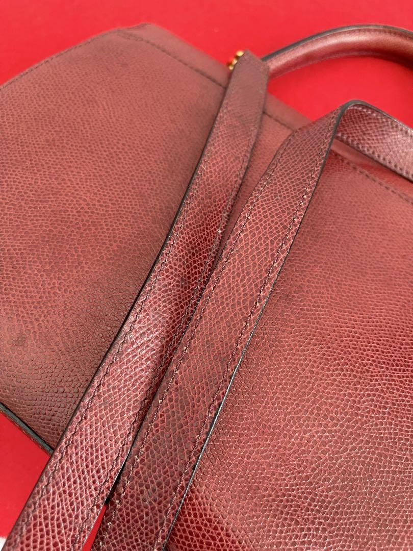 ⭐️未使用品⭐️　CELINE　セリーヌ　2way　ハンドバッグ　RED M93 Celine Vintage 2way M93 Shoulder Bag Leather Red Authentic