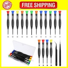 18Pcs Mini Screwdriver Set, Small Magnetic Watch Screwdriver Set, Micro Slotted