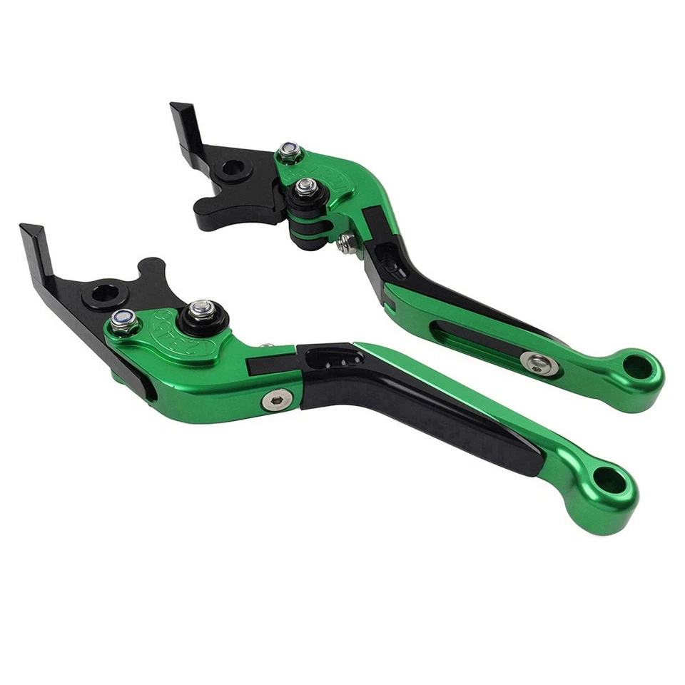 Palanca de embrague de freno plegable CNC verde para Yamaha XMAX125/250/300/400 2015-2022 Foto 3 de 4