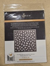 RARE ALTENEW BOTANICAL 3D EMBOSSING FOLDER ORGANIC STONES 6X6 DIE CUT MACHINE
