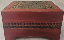 Small Decorative Wooden Box/ Keepsake/ Trinket/ Jewelry Box