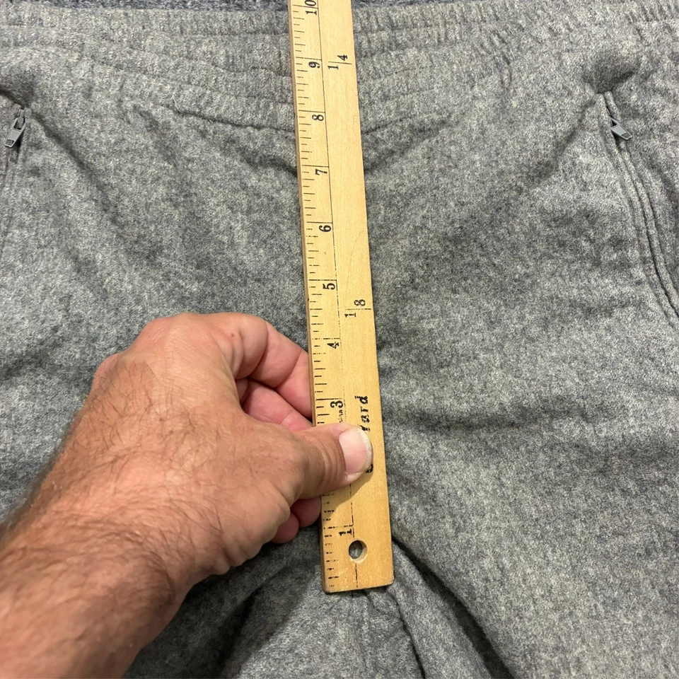 Vintage DKNY Mens Pants Size Medium Gray Pull On Wool Blend Zip Hem Low Rise - Image 3 of 4