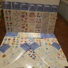 Retired Vintage Mrs. Grossman's 19 Packs Lot New Stickers 2009 Scrapbook -