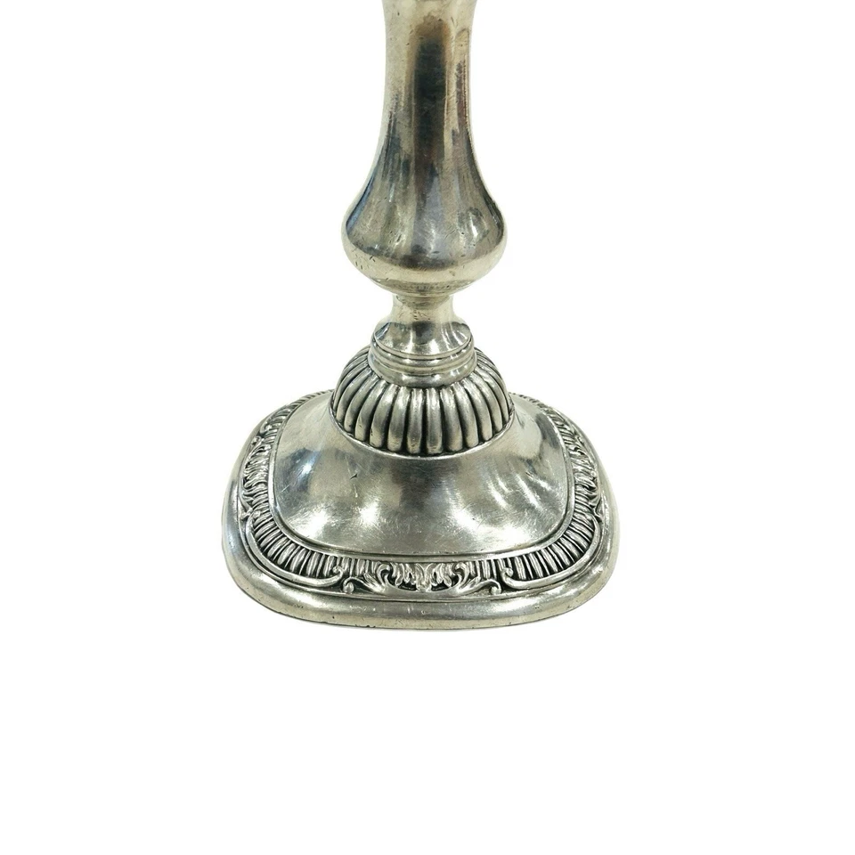 Антикварный посеребренный подсвечник Reed & Barton Sheraton 5115 10 дюймов - Изображение 3 из 4