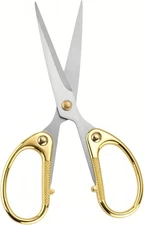 5" Stainless Steel Scissors - Sharp Blades, Ambidextrous Grip, Multipurpose