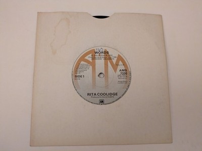 Rita Coolidge - Words (7'' single) AMS 7330