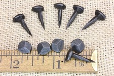 5/8" Rosehead Nails Square Wrought Iron Tacks Vintage Rustic Decorative Look