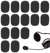 15PCS Mic Foam Cover, Headset Microphone Covers Foam, Noise Reduction Sponge ...