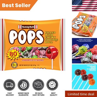 Delightful Tootsie Roll Pops Assorted 80 Count - Perfect for Parties and Snacks