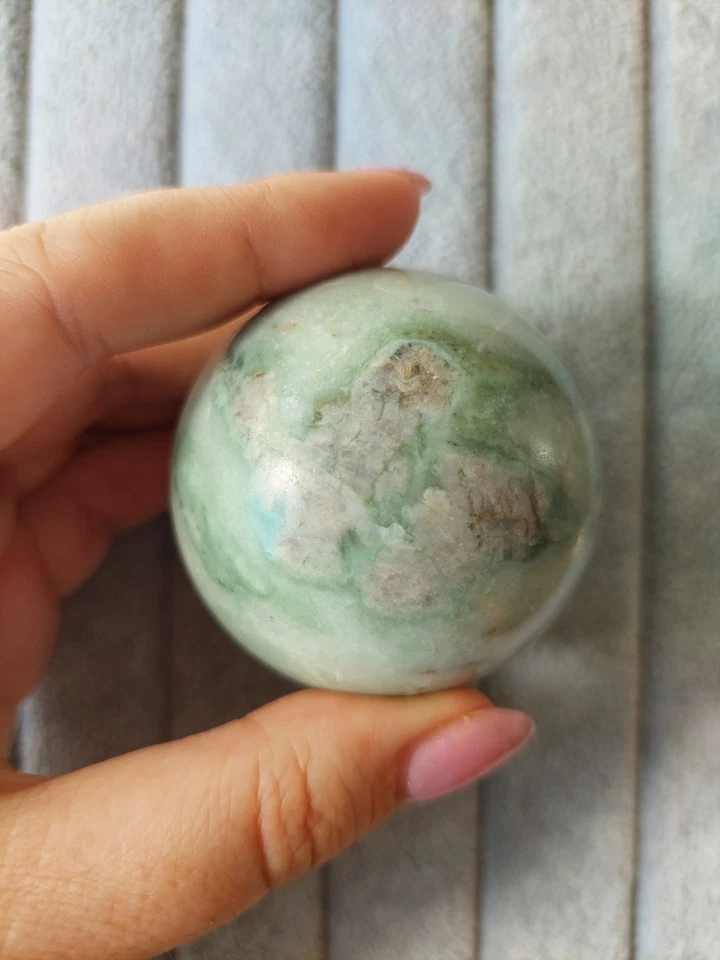 Schöne Grüne Jade Kugel, Nephrit Jade Kugel, Jade Stein, Trommelsteine 54mm💚✨️ - Bild 2 von 4