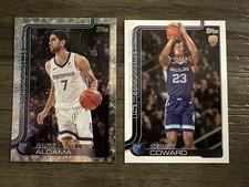 Santi Aldama #187 Cedric Coward RC #211 2025-26 Memphis Grizzlies NBA 2 Card Lot