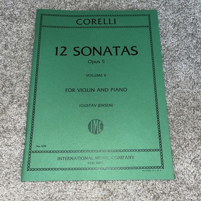 Corelli 12 Sonatas Op. 5 Volume 2 For Violin And Piano ￼