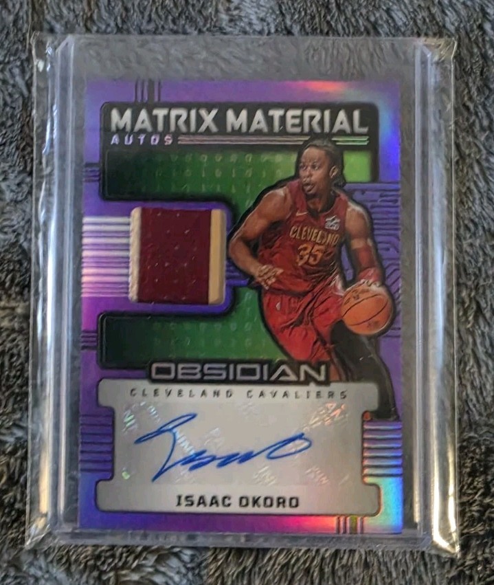 Isaac Okoro Obsidian Matrix Material AUTO & PATCH Lot Including TRUE 1 OF 1! 1/1 view 9