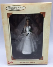 Hallmark Barbie Blushing Bride Keepsake Ornament Wedding Dress Brand New In Box