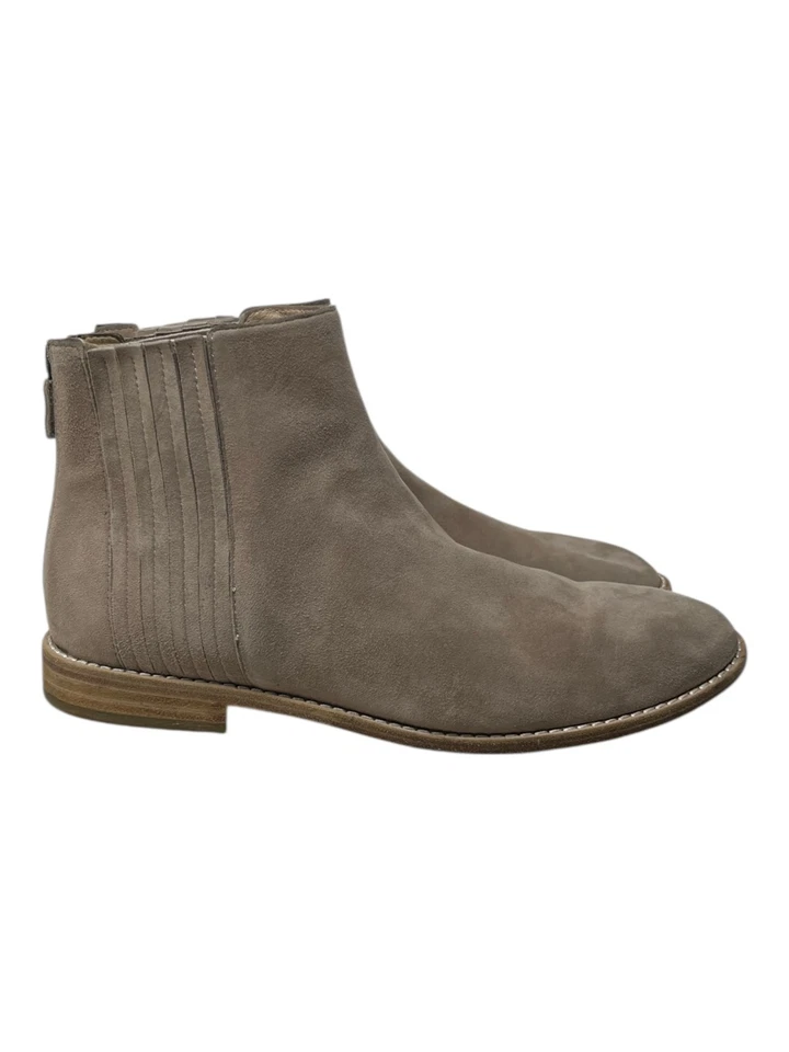 Eileen Fisher Mujer’s Talla 9 Botines Cuero Gamuza Tostado Botines Zapatos Foto 4 de 4