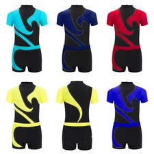 Kids Boys Set Modern Dancewear Leotard Outfits Competition Costume Dance Ballet