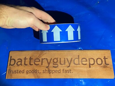 Blue Arrow PIPE TAPE Alert Safety Tape Signage for Industrial Air Water Sewer