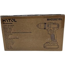 MYTOL Hammer Drill 20v Cordless Brushless Battery And Charger Keyless