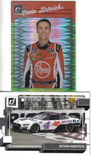 3 2023 Panini Donruss Racing Kevin Harvick cards Retro Green Prizm Parallel