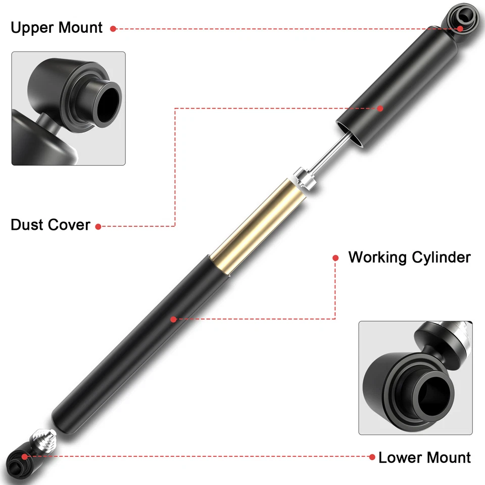 2x Amortiguador cabina derecha y derecha para Freightliner FL60 91-04 Kenworth T600A 88-07 Foto 2 de 4