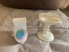 Barbie Kelly Mattel 2 Piece Bathroom Set  Toilet Sink Vintage 1996