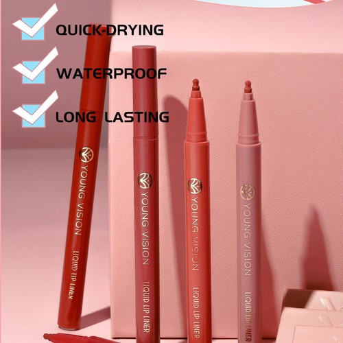 12 colores de labios mate Lig Lig Contour Penon lápiz de maquillaje duradero K - Imagen 6 de 36