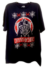Star Wars Dark Side Darth Vader T-Shirt Short Sleeve Navy Youth Size L Fifth NWT
