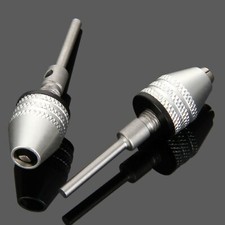 0.01-0.13" Keyless Electric Drill Chuck Adapter Screwdriver Driver Round Shank