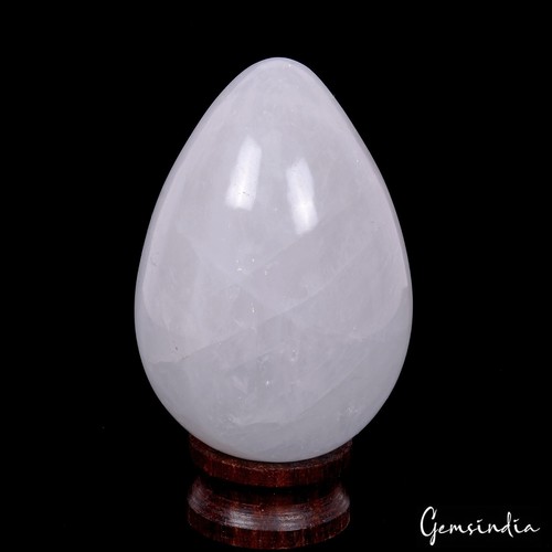 Enorme gema mineral curativo cristal de cuarzo natural con forma de huevo cabina cristal 865 quilates - Imagen 2 de 5