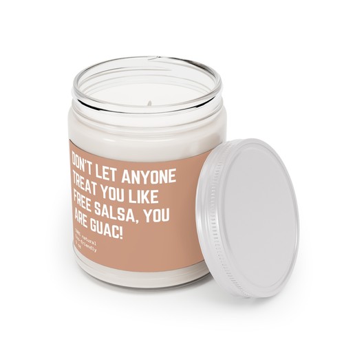 Lassen Sie sich von niemandem behandeln wie kostenlose Salsa lustige motivierende Duftkerze 9oz - Bild 6 von 16