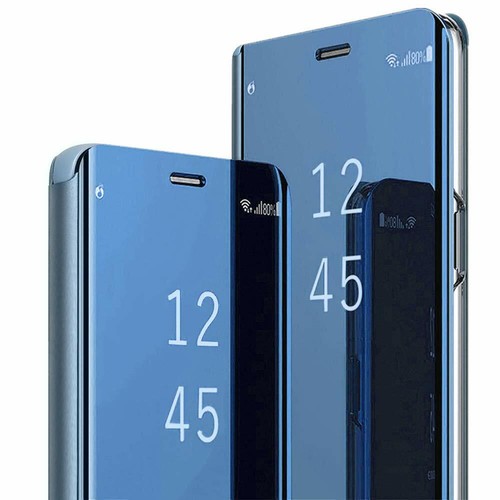 Coque Rabat Miroir Clear View Pour Samsung Galaxy A10 A20E A40 A50 A70 S9 S10 - Photo 6 sur 16
