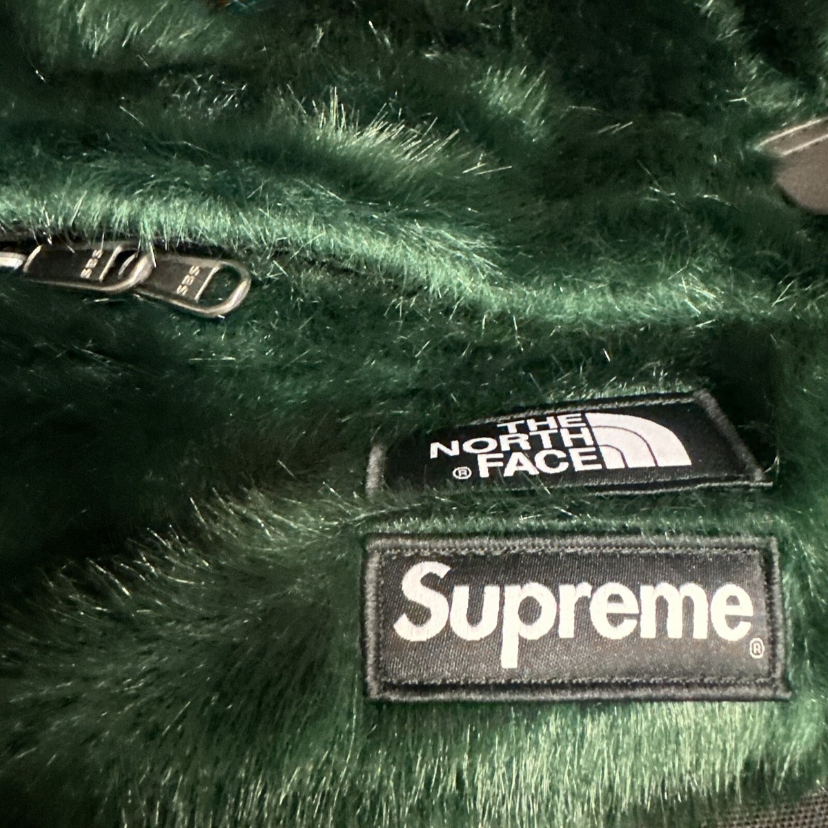 Supreme Northface Green Furry Backpack for sale online | eBay