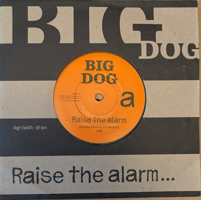 BIG DOG raise the alarm RARE HIP HOP 7'' BLACK GRAPE FREE POSTAGE