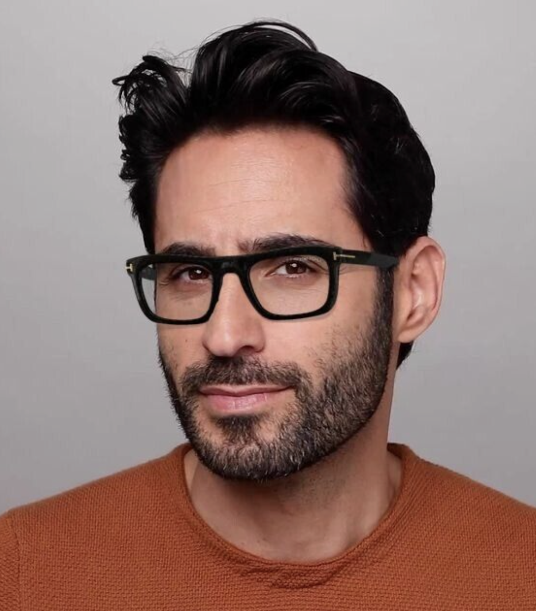 New Tom Ford Reading Glasses TF 5757-B 001 52-22 145 Black & Gold