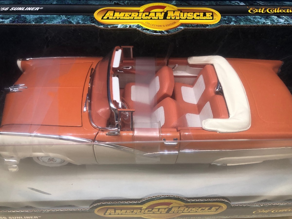 新品　1/18 AmericanMuscle 1956フォードサンライナー限定 1956 FORD SUNLINER MANDARIN ORANGE & WHITE 1/18 AM, MUSCLE ERTL