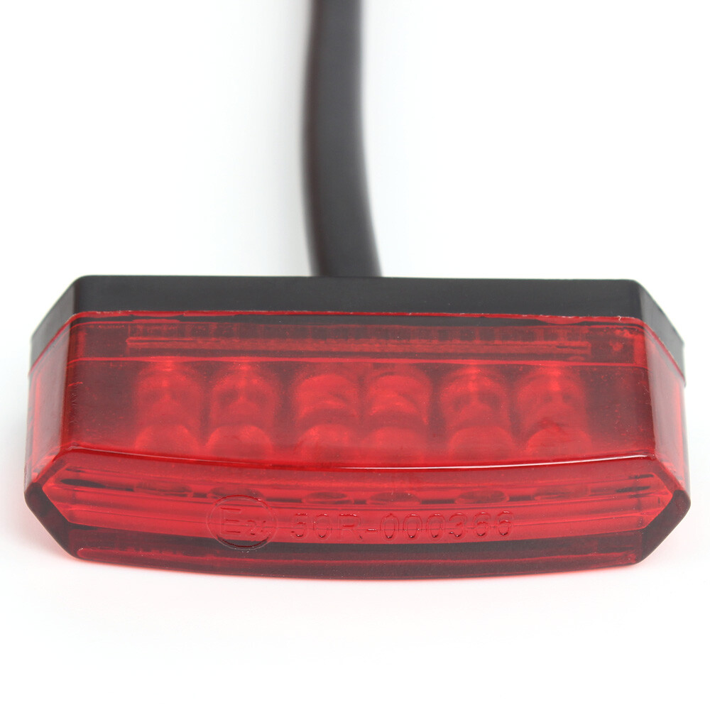 12V 6 LED Motorcycle Tail Light Bike Mini Rear Running Stop Brake Bright Lamp - Foto 4