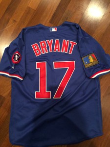 kris bryant blue jersey