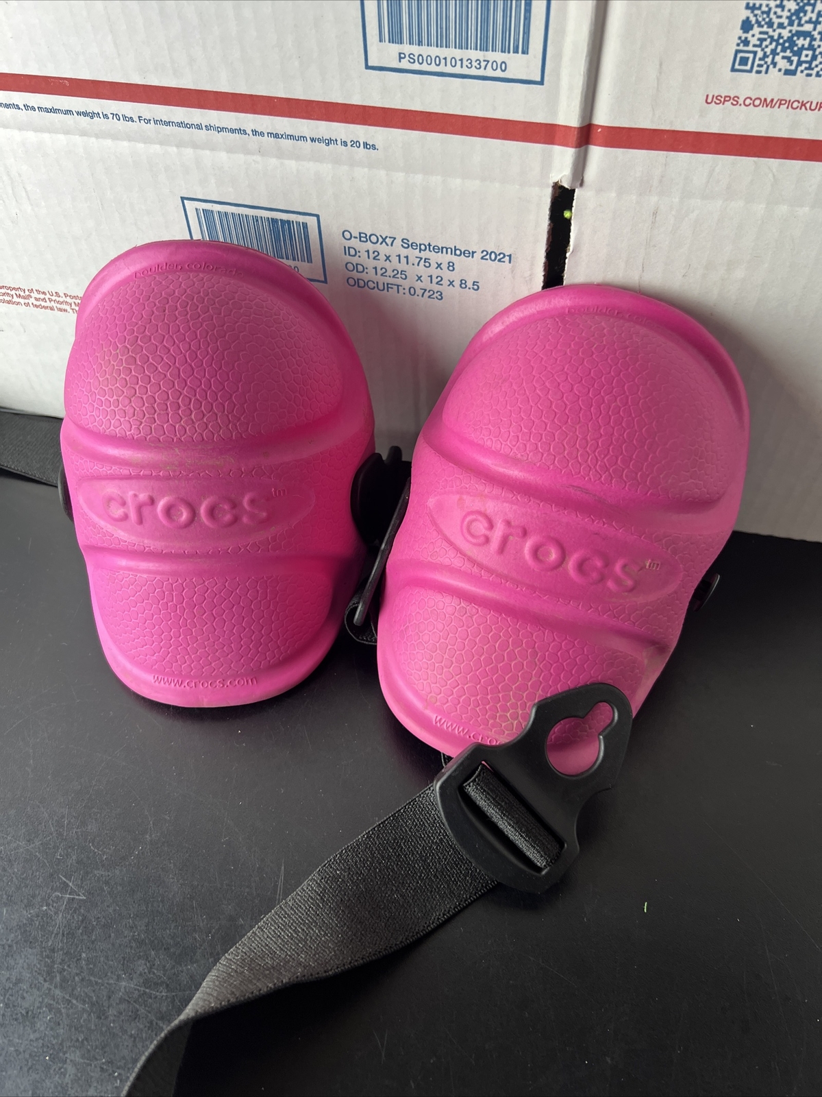 Crocs Brand Pink Foam Knee Pads for Work Construction Gardening Leg