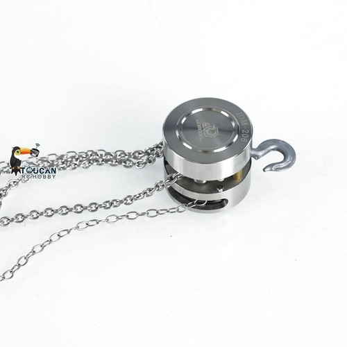 JDM Metal Chain Block Hoist Ersatzteil für 1/10 RC Crane Baufahrzeug Modell - Picture 23 of 24