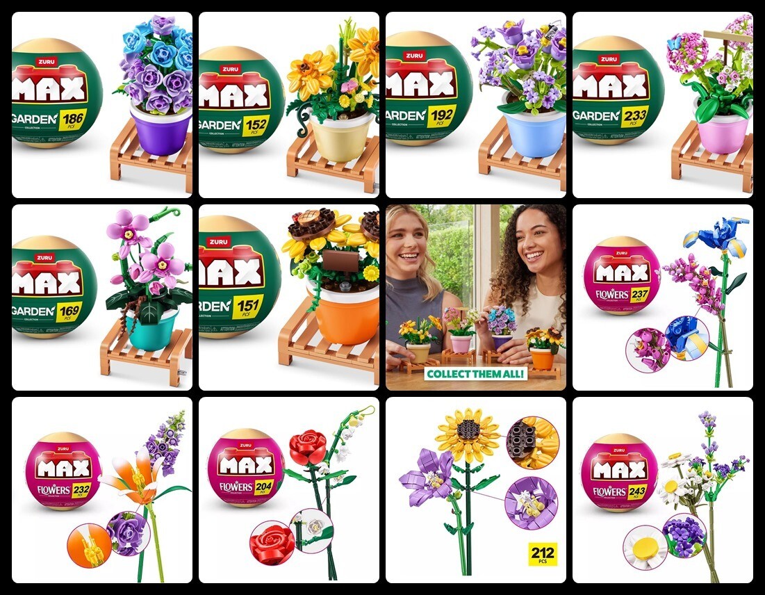 Zuru MAX Garden &/or Flower Collection Building Bricks U