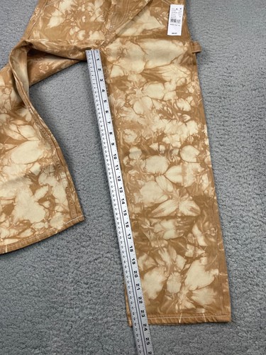 PacSun Carpenter Boys Kids Unisex Khaki Brown Tie Dye Denim Jeans Size 10 - Picture 6 of 11