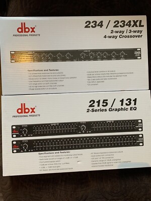 DBX 234 XL 2/3/4 Wege Frequenzweiche + DBX EQ 215 + DB MK II + BBE
