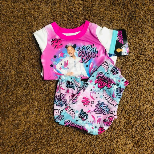 Brand New Girls Size 4 That Girl Lay Lay Top & Bottoms Pajama Set - Picture 4 of 5