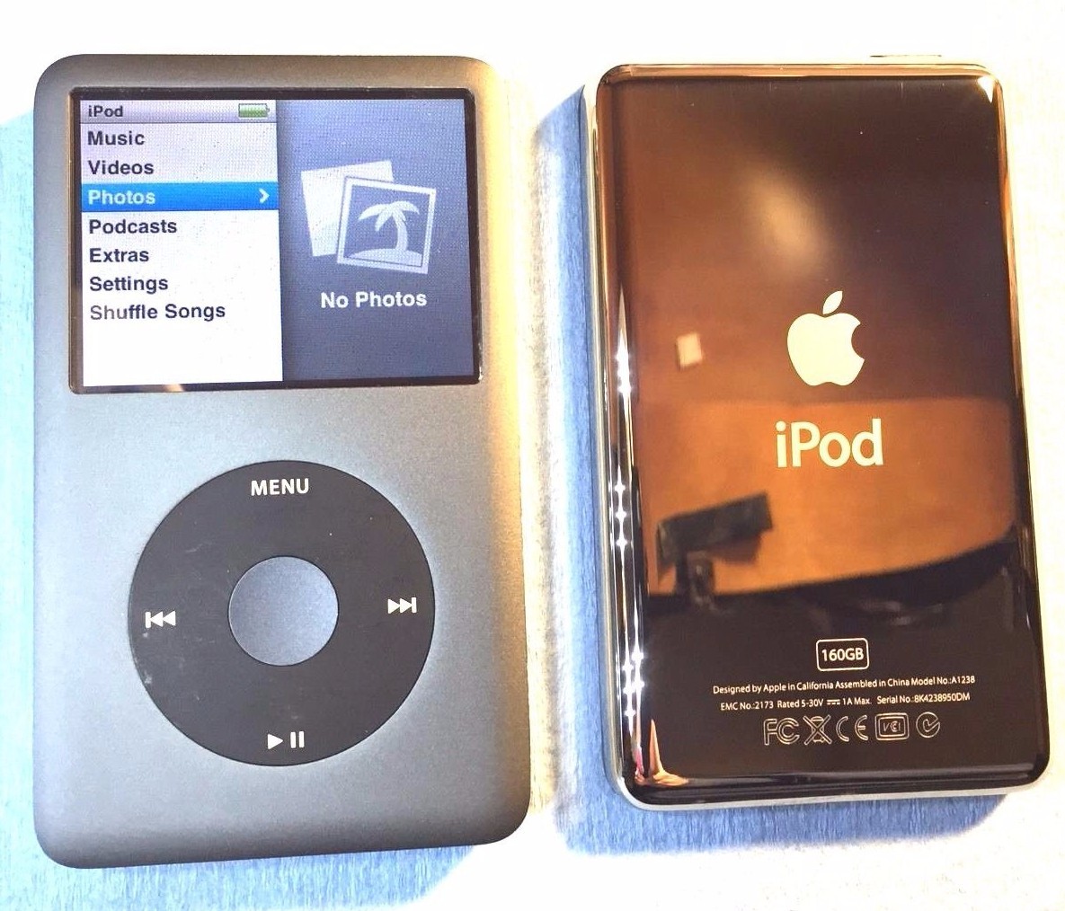 高級感 MP3 (MC297ll/a) 160GB Generation 7th CLASSIC IPOD Apple Grey Condition MINT - ポータブルプレーヤー