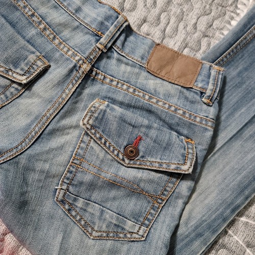 Vtg 90’s Tommy Hilfiger Revolution Slim Denim Jeans Boy's Sz 8 Light Wash - Picture 12 of 12