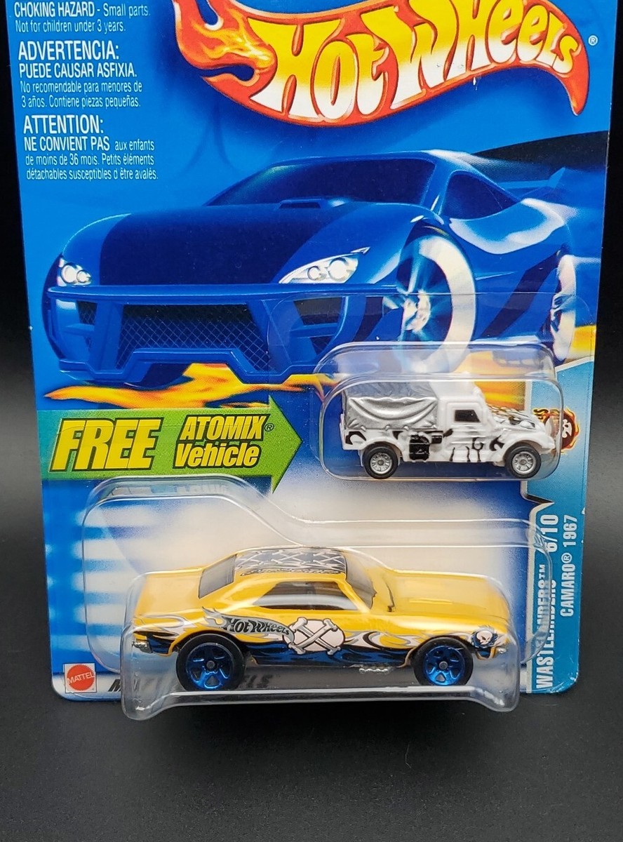 Hot Wheels Wastelanders 1967 CAMARO Yellow With Blue 5Sp 6