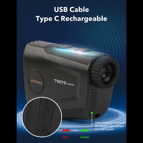 6x Laser Rangefinder New Golf Finder Telescope Range Good Tour Slope Hunting - Picture 11 of 12