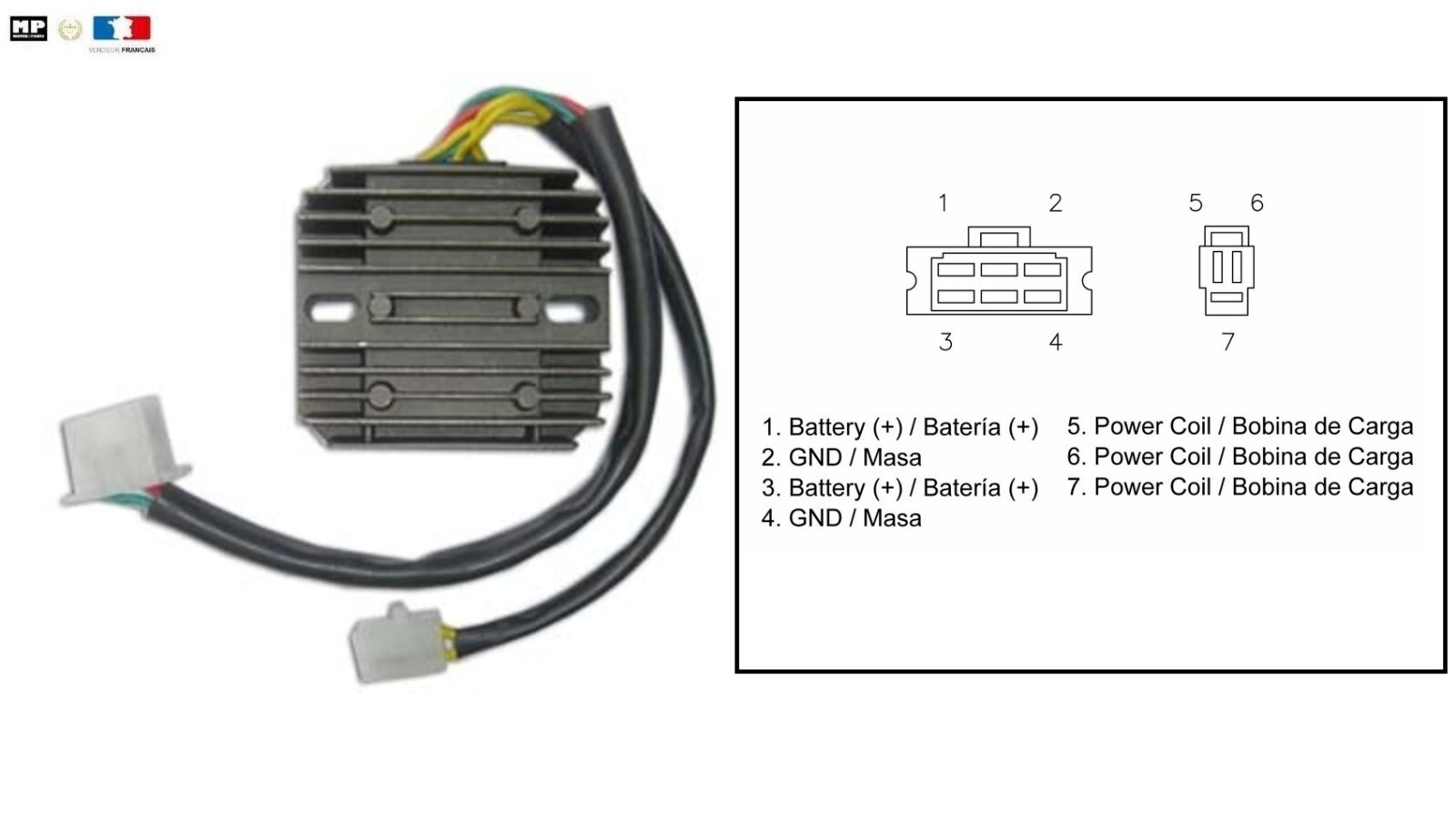 Régulateur de tension CX 650 T Turbo pour réparer les problèmes de charge