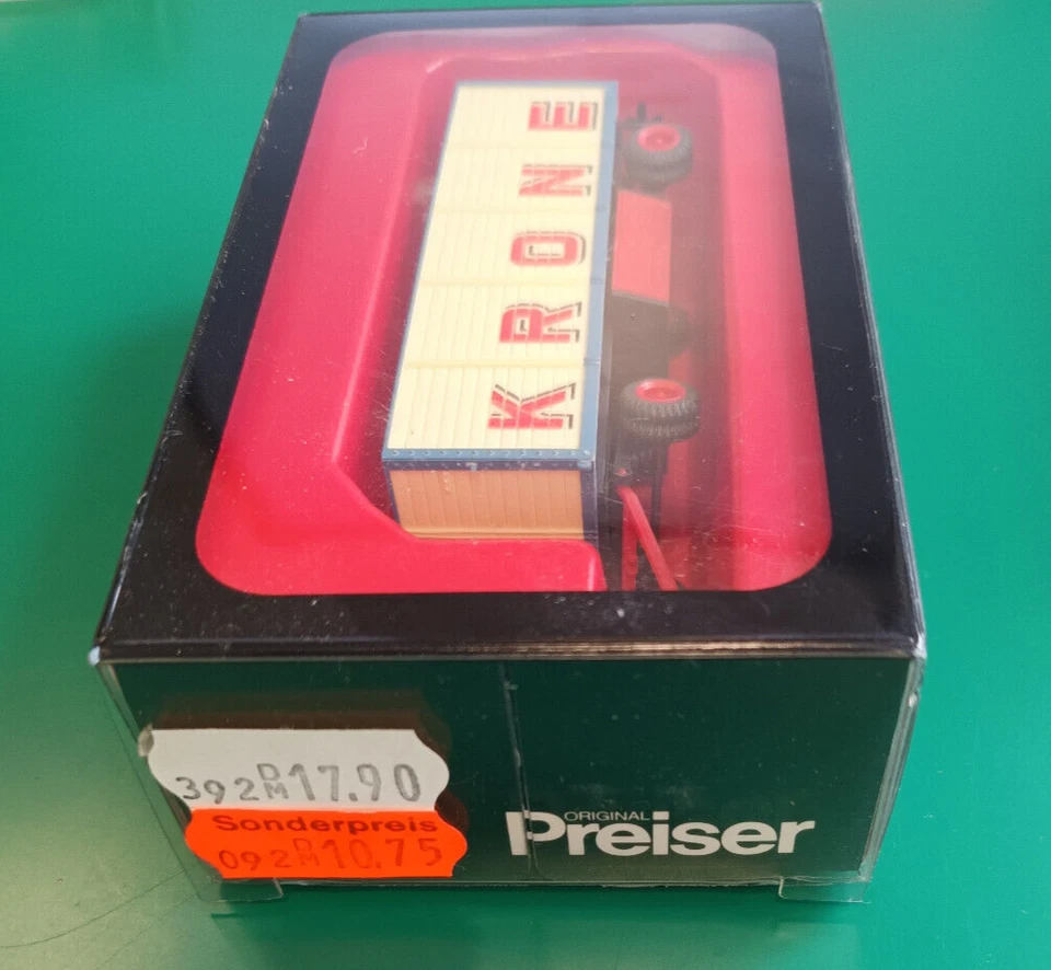 Preiser 21020 H0 Zirkus Krone Packwagen offen Fertigmodell in OVP NEU (U) - Bild 2 von 4